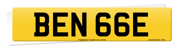 Registration number BEN 66E